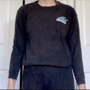 CHEER SPORT SHARKS logo black longsleeve